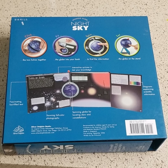 Spinning Globe night sky - Picture 3 of 8